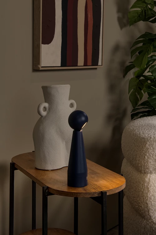 Lucide IPSOS - Lámpara de mesa Recargable - Batería/acumulador - LED Regul. - 1x3W 2700K - Azul - ambiente 3